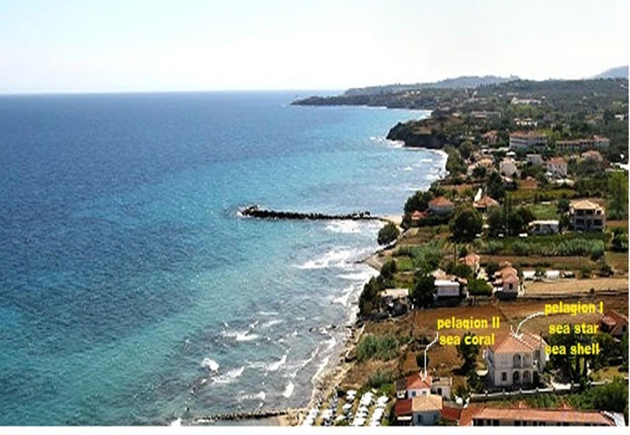 Pelagion II Sea Coral - Beachfront Holiday Home Kypseli المظهر الخارجي الصورة
